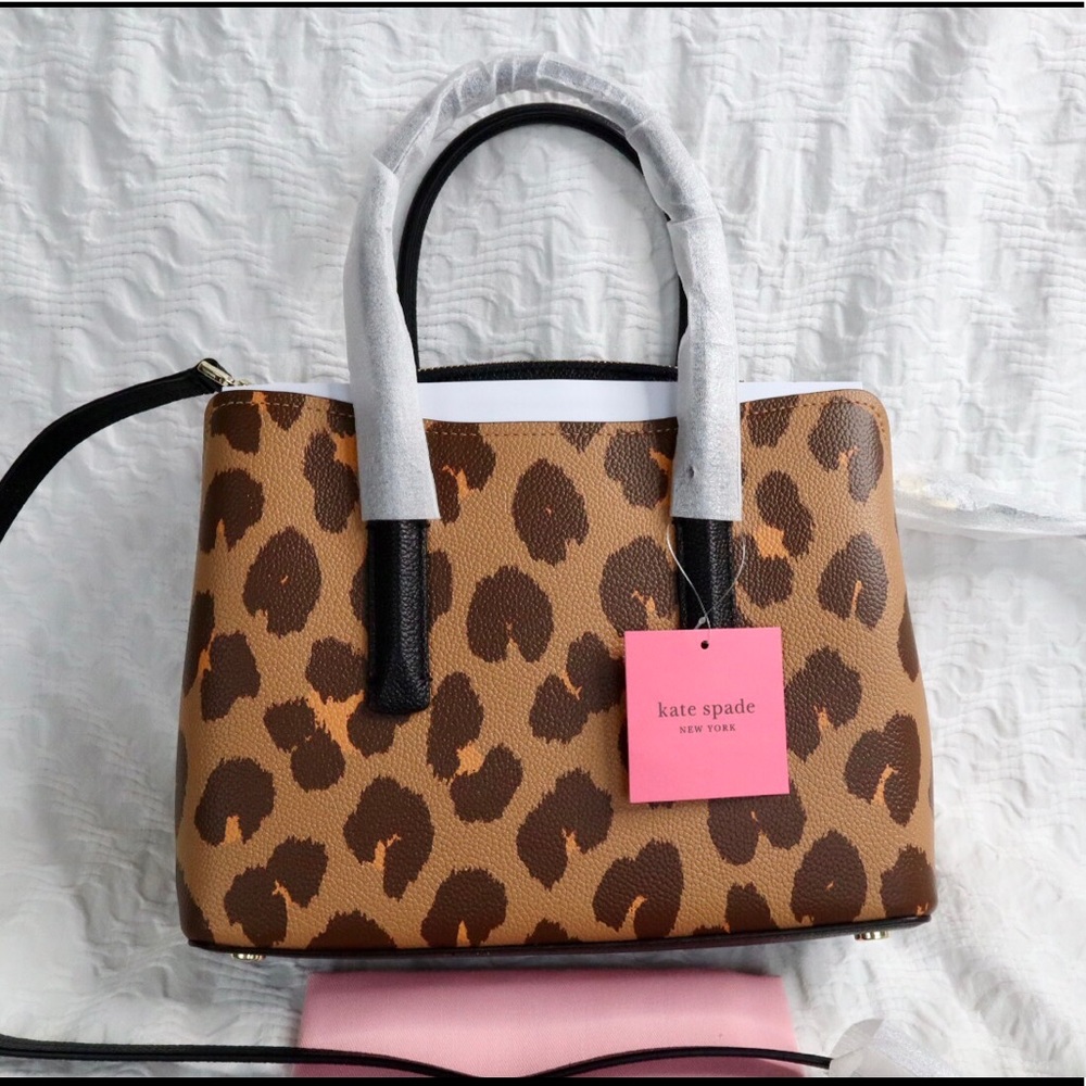 Kate Spade New York Margaux Leopard Print Satchel - Picture 10 of 13
